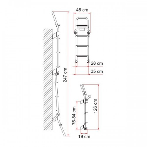 Fiamma Deluxe 8 后爬梯 - 图片 2